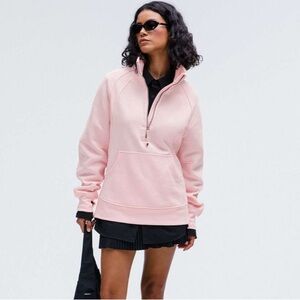 Lululemon Scuba Oversized Funnel-Neck Half Zip *Long in Strawberry Milkshake